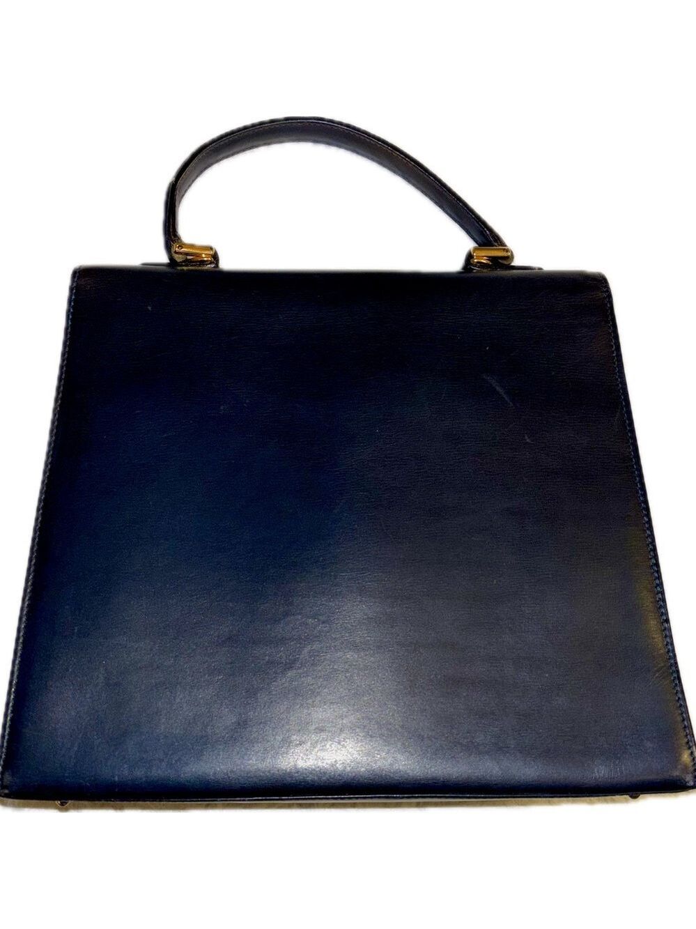 Gucci (w. COA) Calfskin Lady Lock Top Handle Satchel - Picture 8 of 16